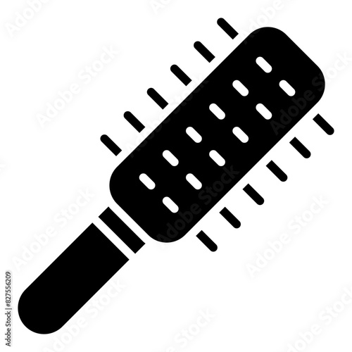 Hairbrush glyph icon