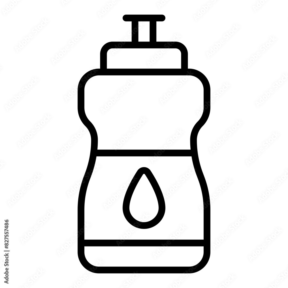 Obraz premium Water Bottle line icon