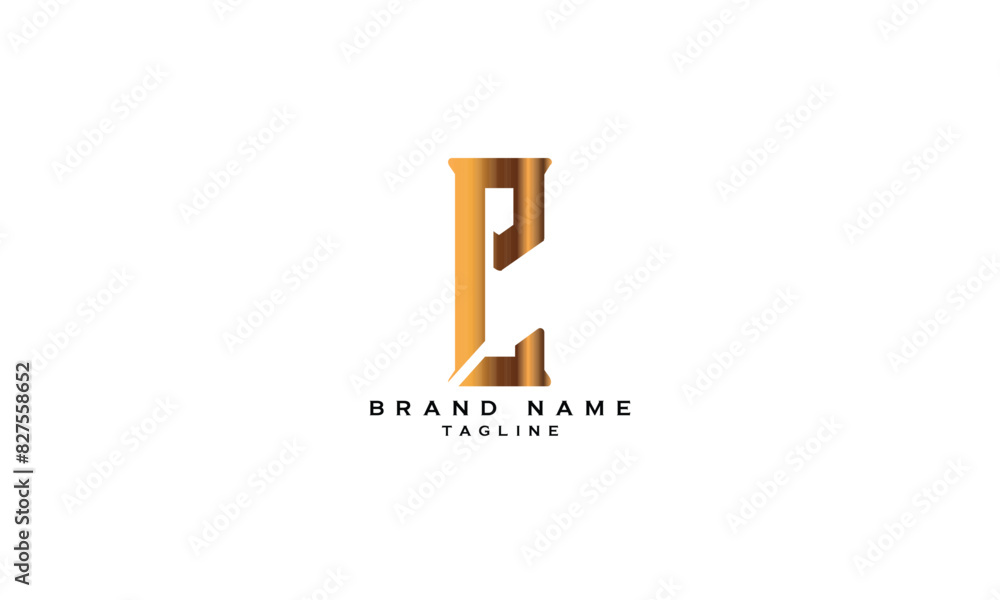 EP, PE, Abstract initial monogram letter alphabet logo design