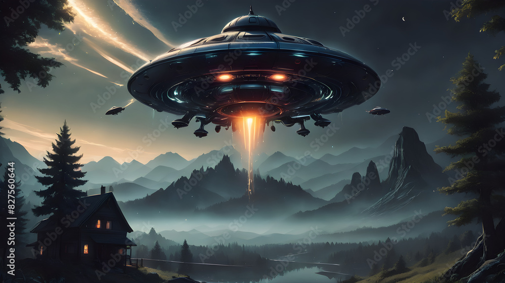 ufo in the mountains ufo in the mountains