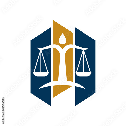 Law firm Logo Design. Attorney, Justice , judicial logo vector.
