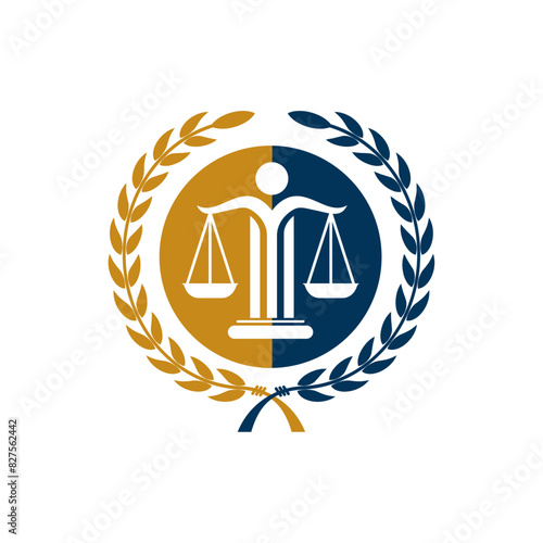 Law firm Logo Design. Attorney, Justice , judicial logo vector.