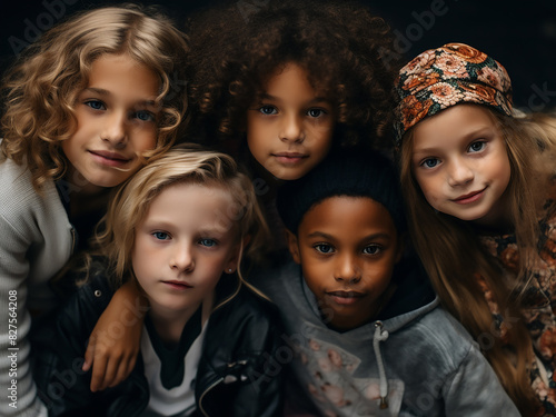 Stylish kids exude cuteness and charm