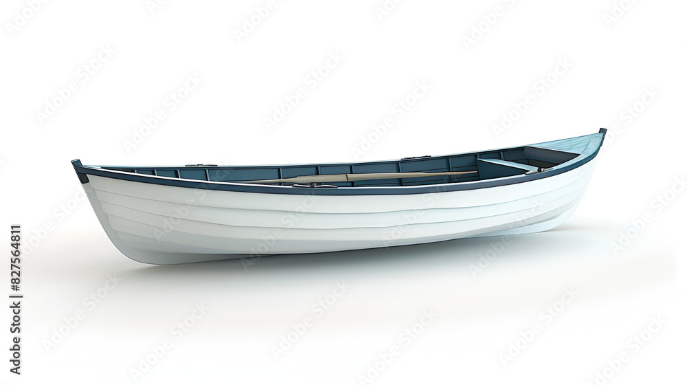 boat isolated on a white background, generative AI boat isolated on a white background, generative AI