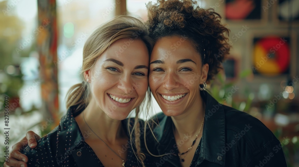 Two Women Posing Together Two Women Posing Together