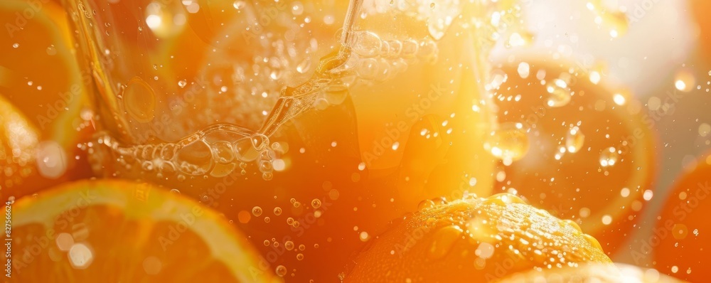 Freshly squeezed juice, close up, focus on, copy space, bright oranges, Double exposure silhouette with juice ingredients Freshly squeezed juice, close up, focus on, copy space, bright oranges, Double exposure silhouette with juice ingredients