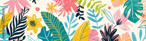 Collection of handwritten slogans or phrases and decorative design elements hand drawn in trendy doodle style animals, plants, symbols Colorful vector illustration for Tshirt or sweatshirt print, clo