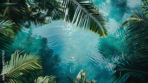 Tropical blue water