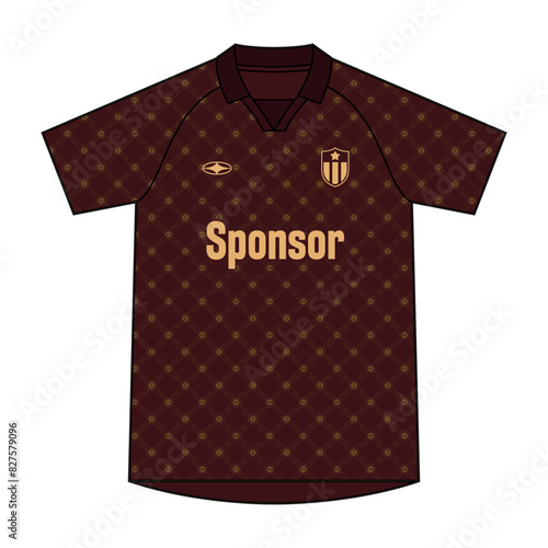 Retro vintage professional football shirt templates
