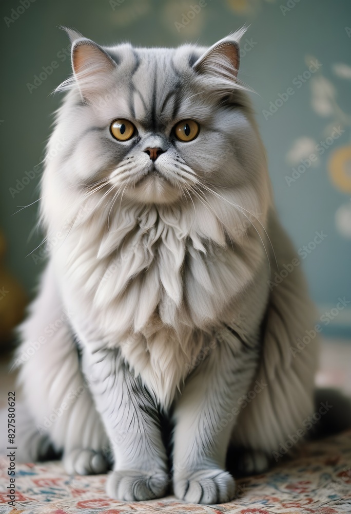 Persian gray cat