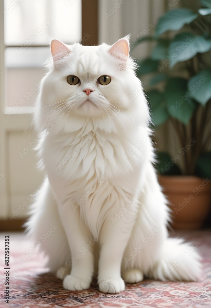 Fototapeta premium Persian white cat