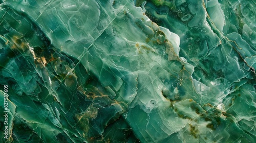 A detailed view showcasing the green texture of a marble surface © gn8