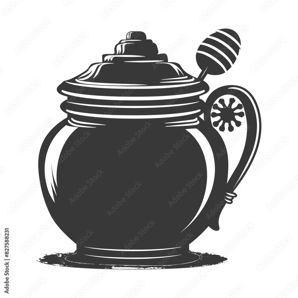 Silhouette Honey pot black color only Silhouette Honey pot black color only