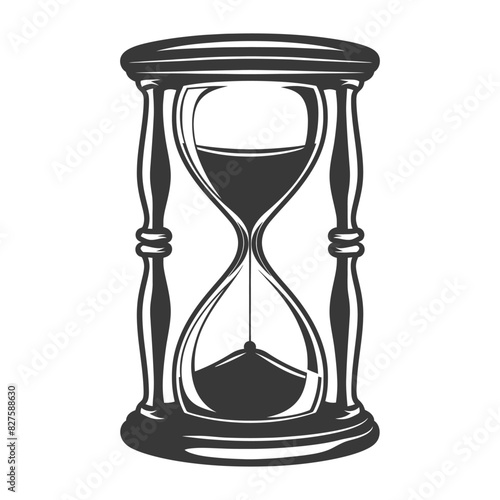 Silhouette hourglass black color only
