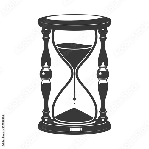 Silhouette hourglass black color only