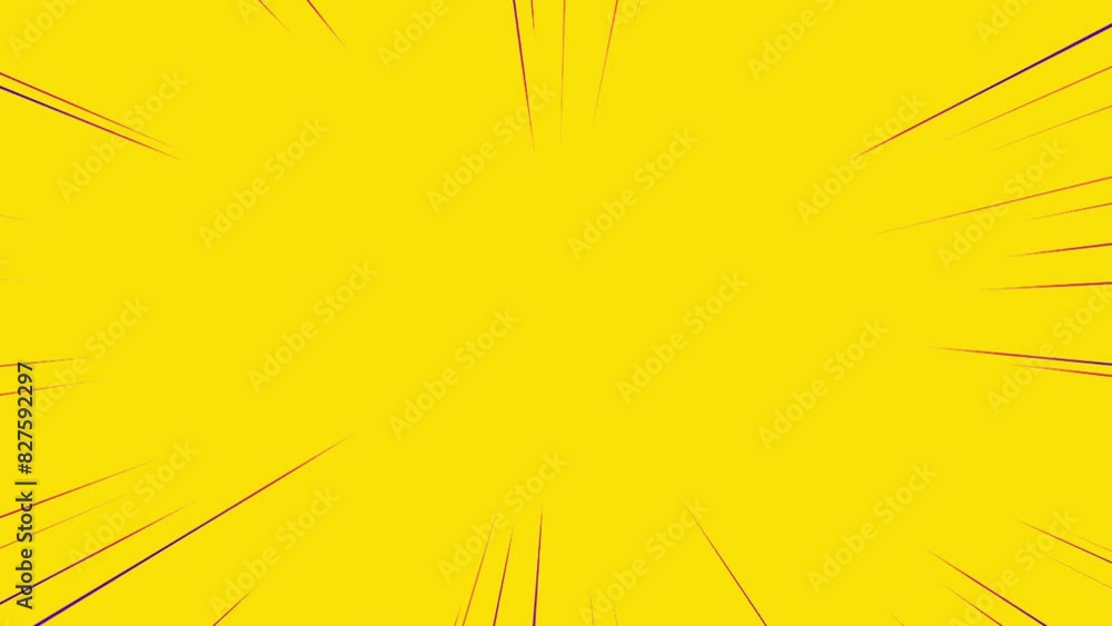 Dynamic lines explode outward from the center, creating an energetic and captivating visual effect.