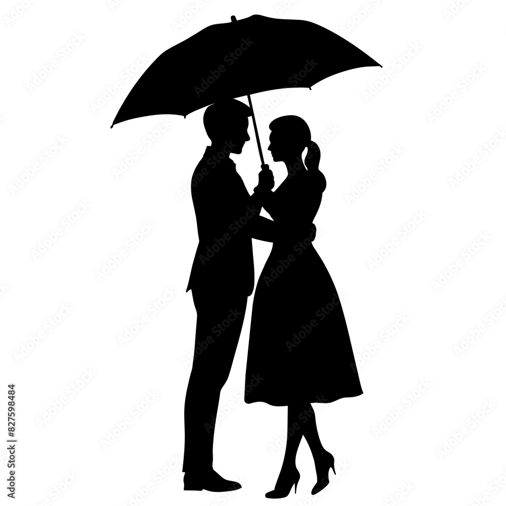 silhouette of a couple silhouette of a couple