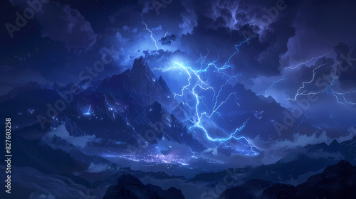 The sky is full of lightning