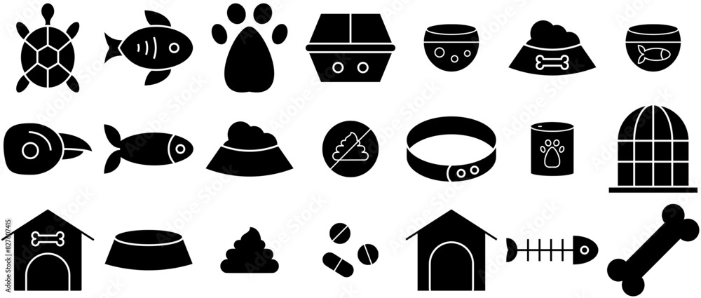 Mega Set Of Vector Pet Dark Icons Collection Isolated Silhouette Solid Icons Including Animal,Fish,Dog-Food,Fish-Bowl,Pet-Food Vector Icon Set Linear Pictogram Pack Mega Set Of Vector Pet Dark Icons Collection Isolated Silhouette Solid Icons Including Animal,Fish,Dog-Food,Fish-Bowl,Pet-Food Vector Icon Set Linear Pictogram Pack