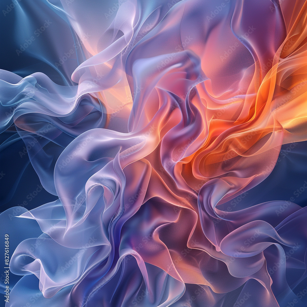 Obraz premium Fluid Create Features That Abstract Flowing Background