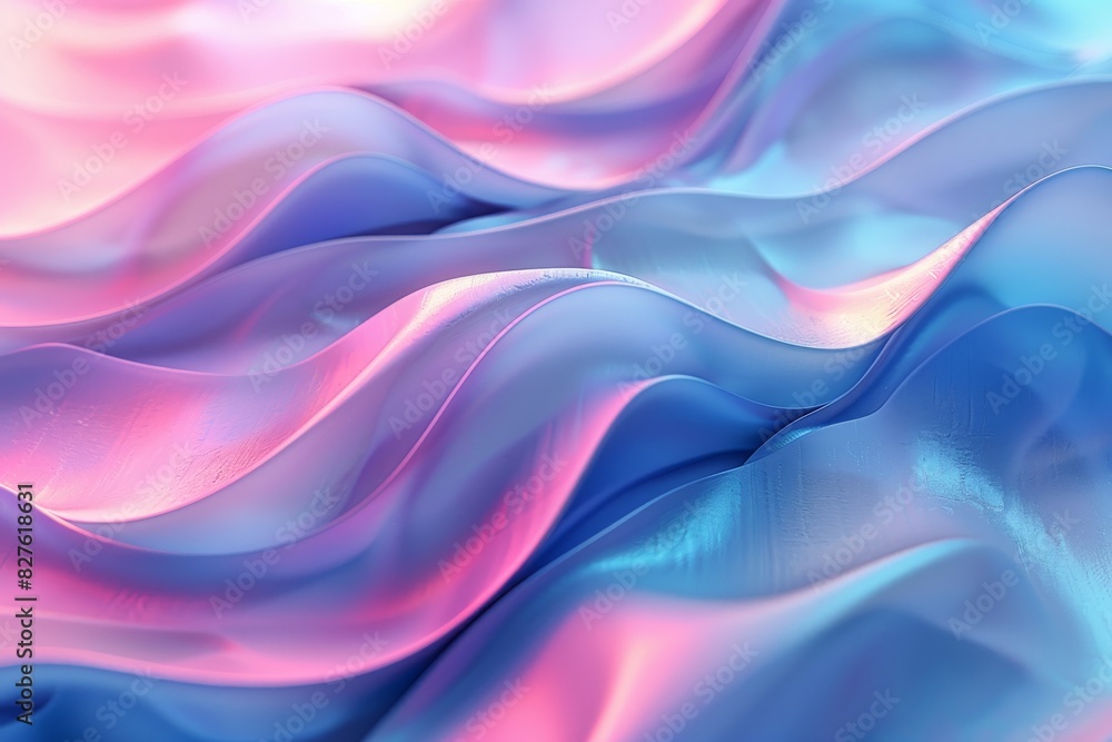 Obraz premium Three dimensional render of wavy pattern. Design of albums, notebooks, banners, postcards, posters