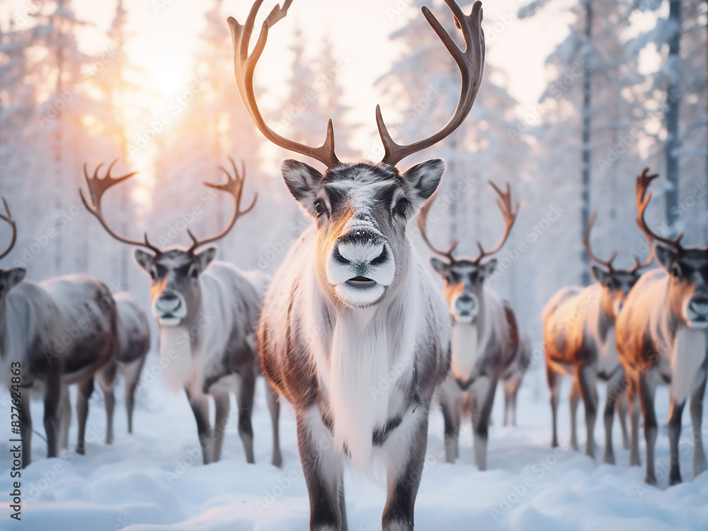 Witness the intricate details of Lapland's reindeer up close in Northern Finland Witness the intricate details of Lapland's reindeer up close in Northern Finland