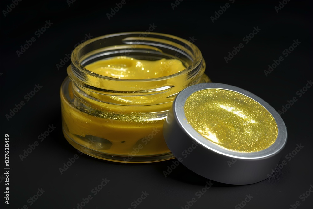 glass jar with honey made by midjourney glass jar with honey made by midjourney