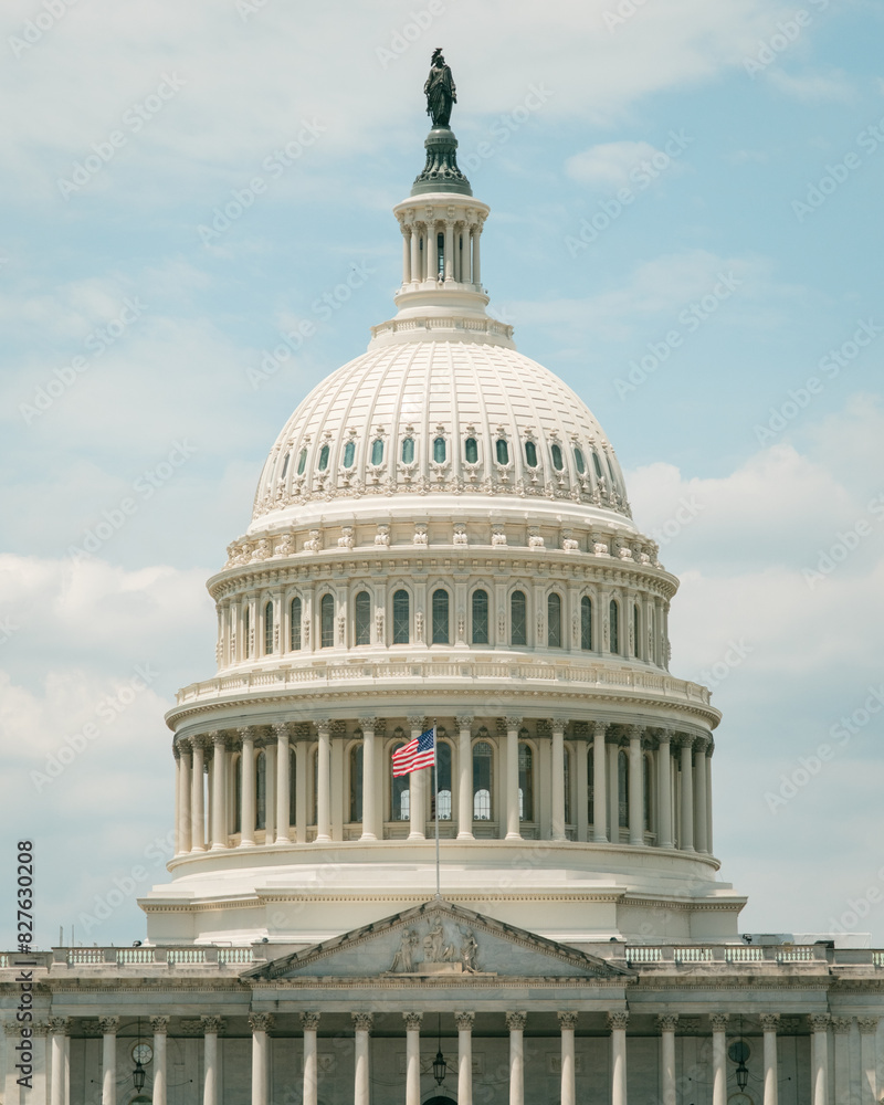 Obraz premium The United States Capitol Building in Washington, DC
