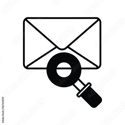 searching icon with white background vector stock illustration