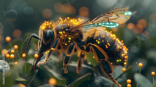 Microchip Wings Empower Bee for Unprecedented Plant Pollination Efficiency