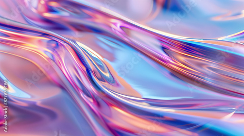 Abstract fluid art with vibrant pink and blue hues