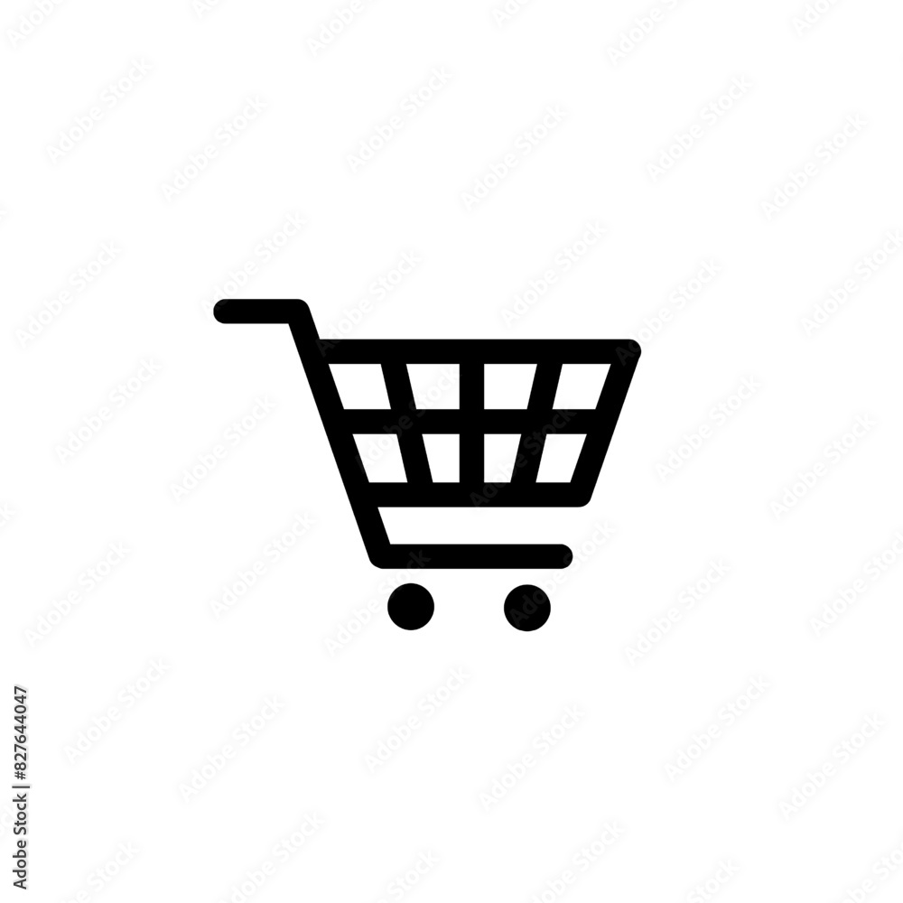 illustration shopping cart icon vector on white background illustration shopping cart icon vector on white background