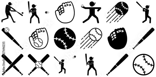 Set Of Baseball Icons Web Header Banner Design Containing Bat,Homerun,Hit,Sports,Baseball Infographic Simple Vector Illustration Logo