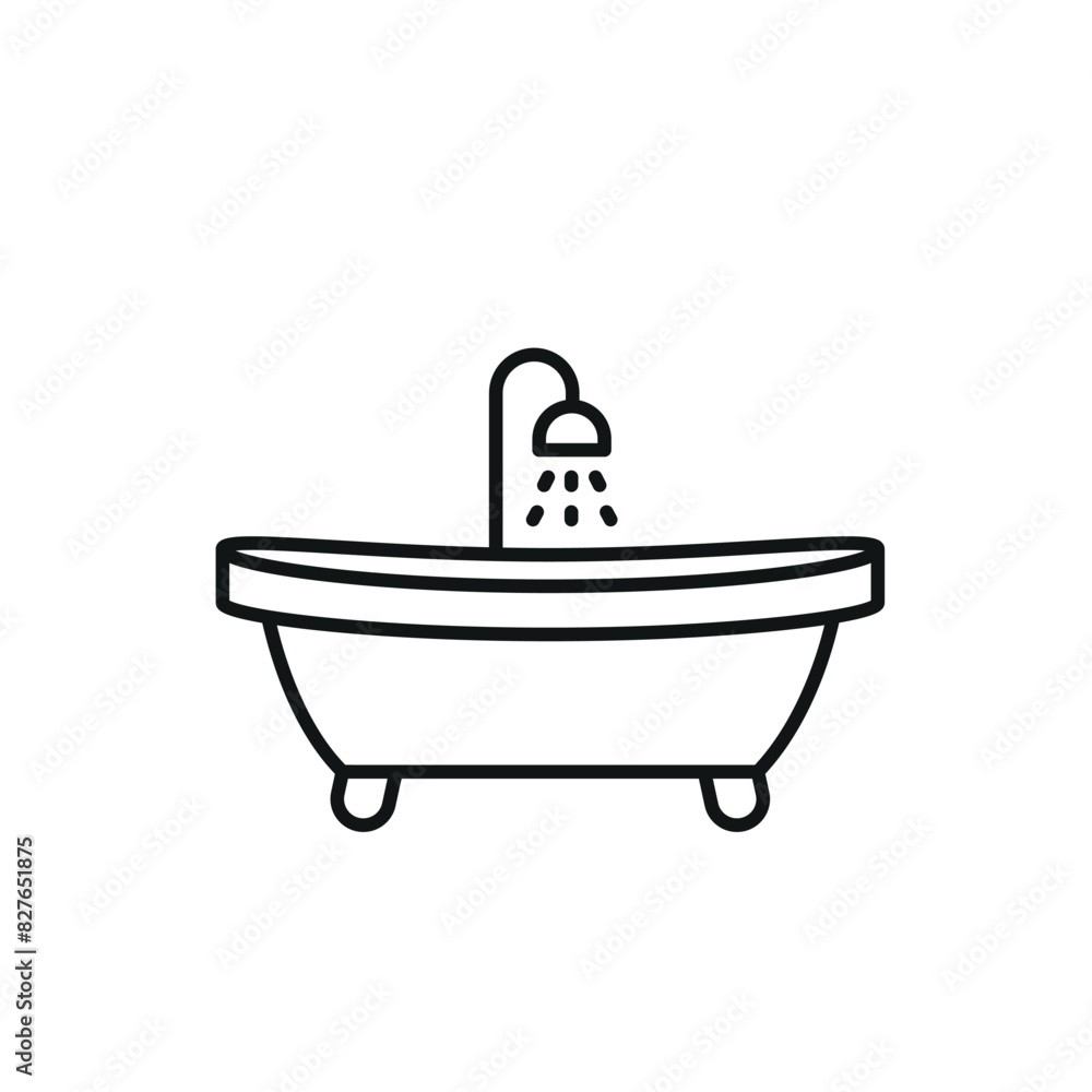 Bathtub icon vector design templates simple and modern Bathtub icon vector design templates simple and modern