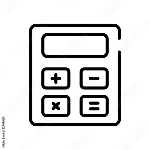 Calculator Lineart