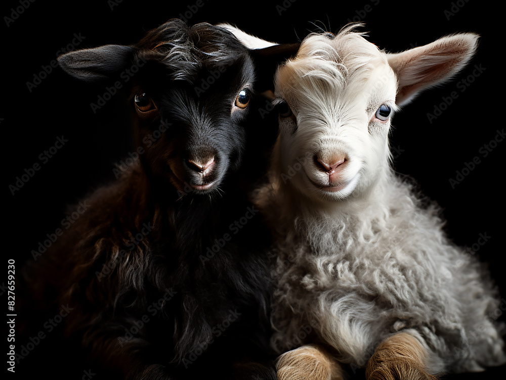 In their infancy, baby goats are captured on film merely two days after birth In their infancy, baby goats are captured on film merely two days after birth