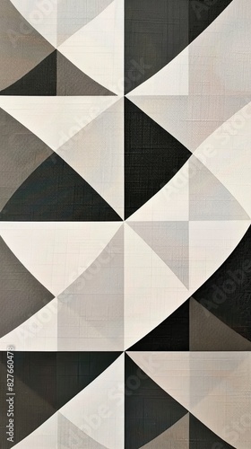 Wallpaper Mural Stylish black and white wallpaper featuring intricate geometric design Torontodigital.ca