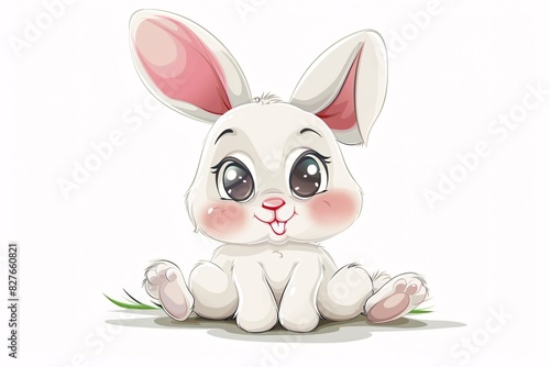 a cartoon of a rabbit photo
