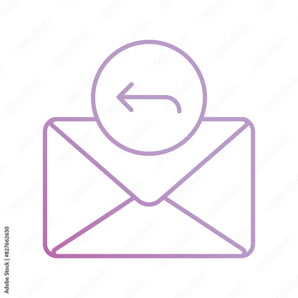 reply icon with white background vector stock illustration reply icon with white background vector stock illustration