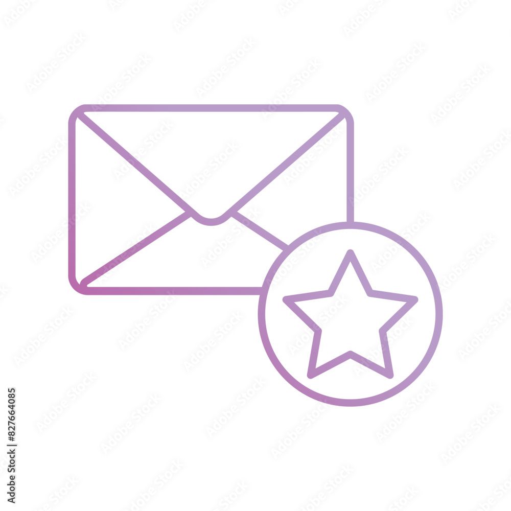 starred message icon with white background vector stock illustration starred message icon with white background vector stock illustration