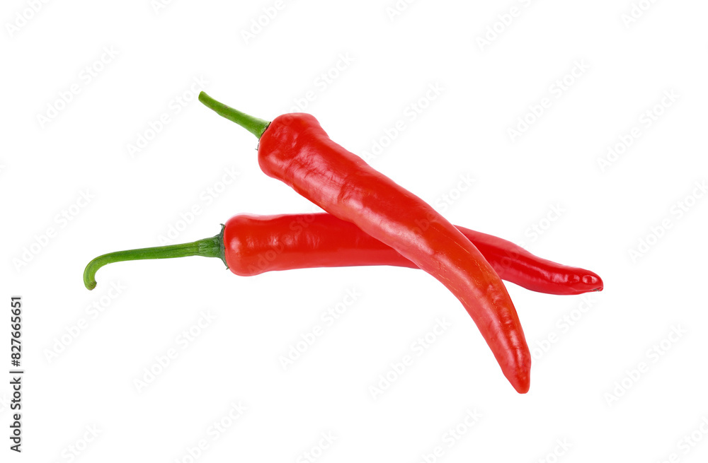 Red hot chili pepper isolated on transparent png Red hot chili pepper isolated on transparent png