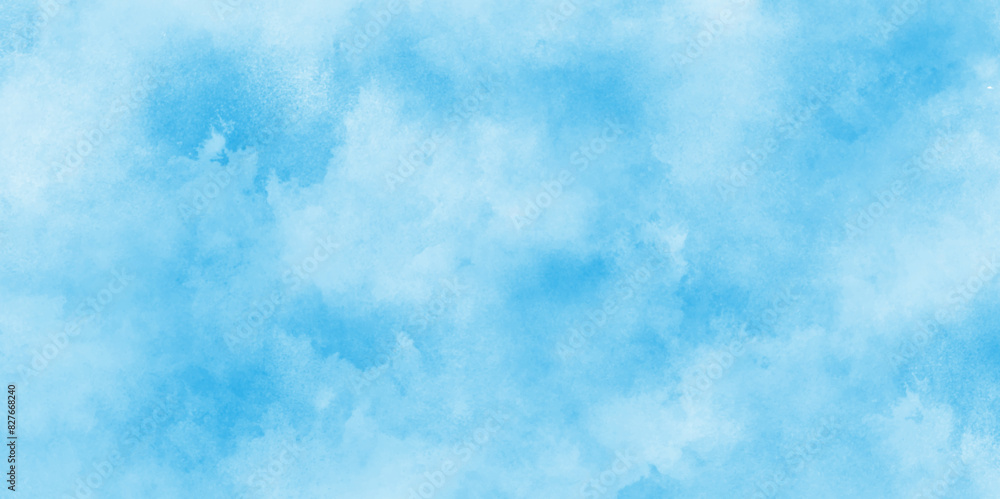 Abstract Blue watercolor painted cloudy sky background, clear blue sky background summer season clouds texture, The summer is colorful clearing day Good weather with natural clouds. Abstract Blue watercolor painted cloudy sky background, clear blue sky background summer season clouds texture, The summer is colorful clearing day Good weather with natural clouds.