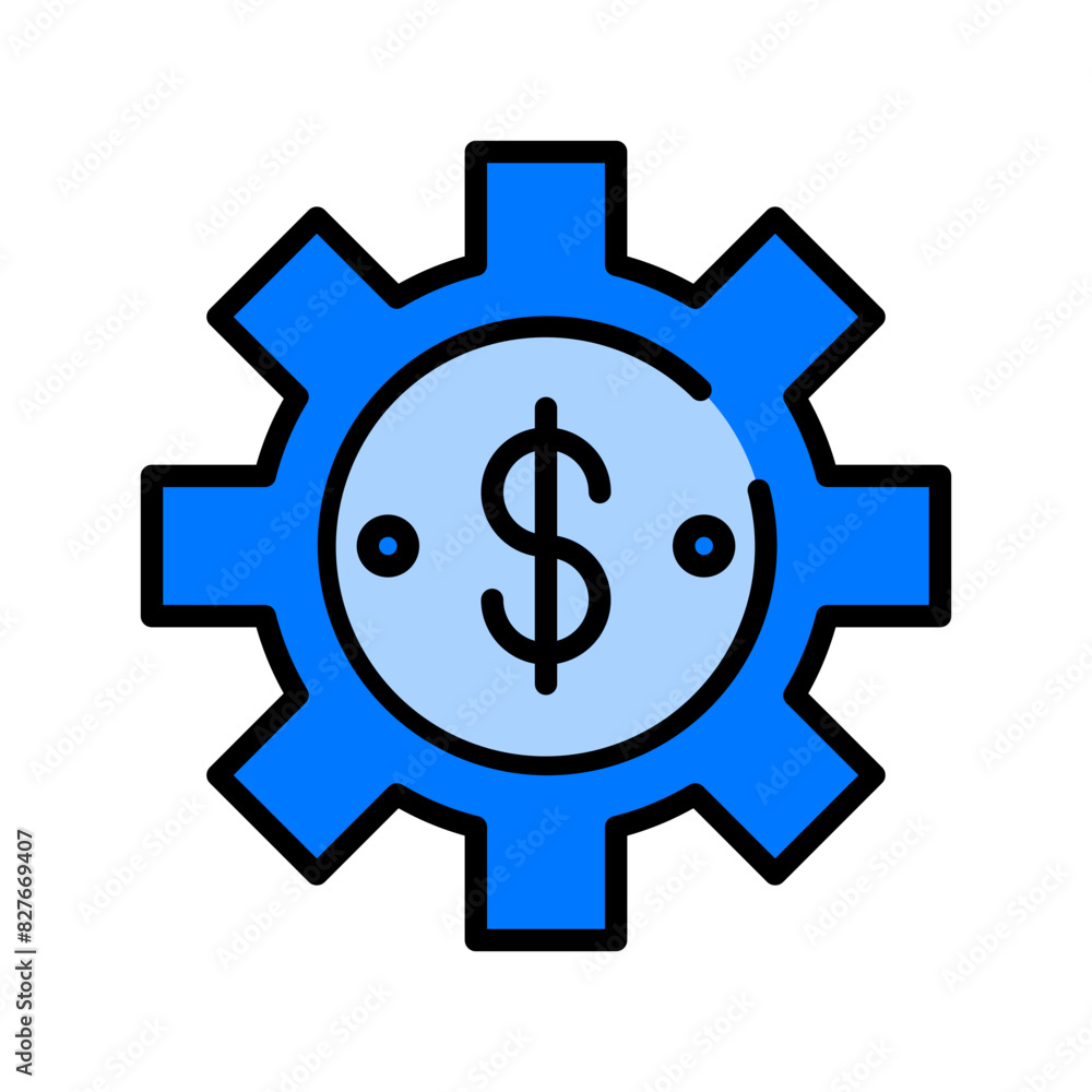 Money Management Blue Filled Money Management Blue Filled