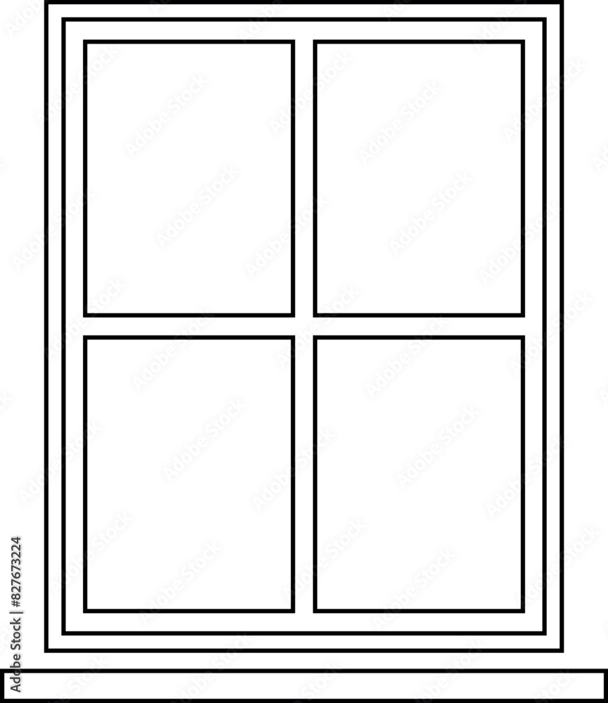 Window icon vector design template ilustration Window icon vector design template ilustration