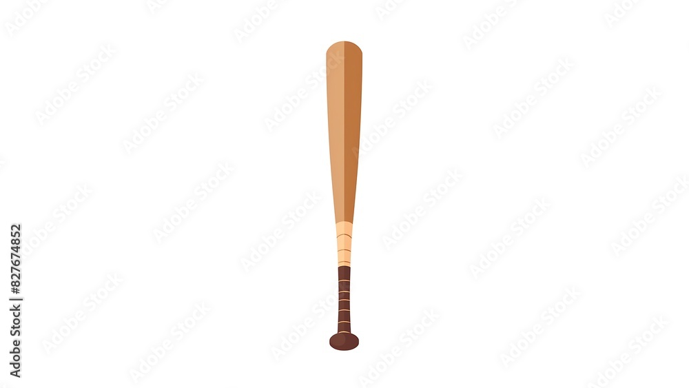 Official classic baseball bat. Sports illustration isolated on a white background. Official classic baseball bat. Sports illustration isolated on a white background.