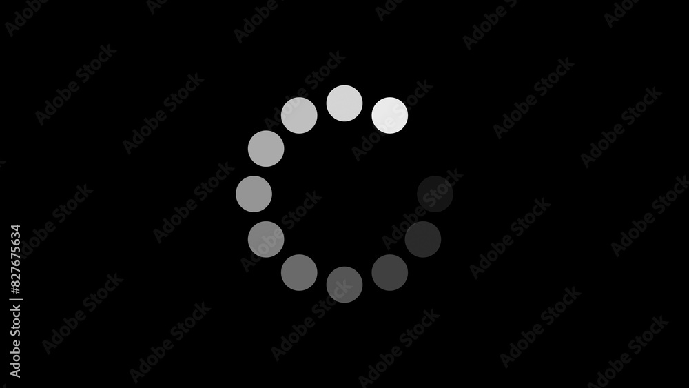 Loading circle icon animation on black background. Download Progress, Preloader Animation Web Design Template. Seamless Loop Animation in 4K Loading circle icon animation on black background. Download Progress, Preloader Animation Web Design Template. Seamless Loop Animation in 4K