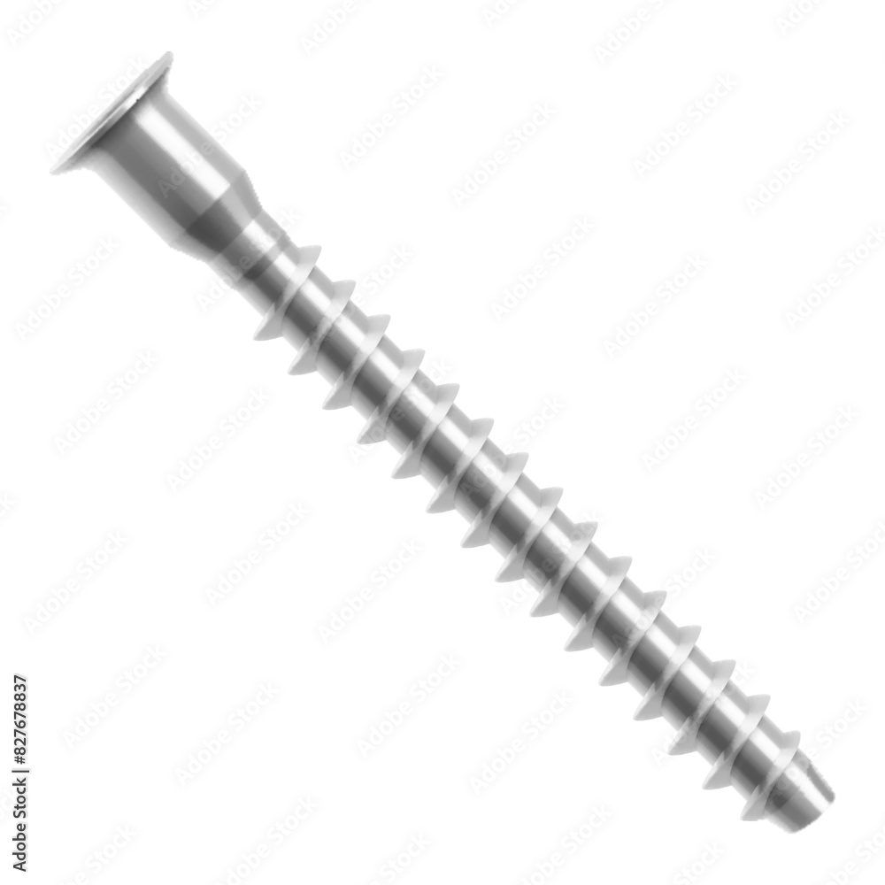 Metal screw isolated on transparent background. It is used for a screed for connecting parts made of wood. Realistic 3d Vector illustration Metal screw isolated on transparent background. It is used for a screed for connecting parts made of wood. Realistic 3d Vector illustration