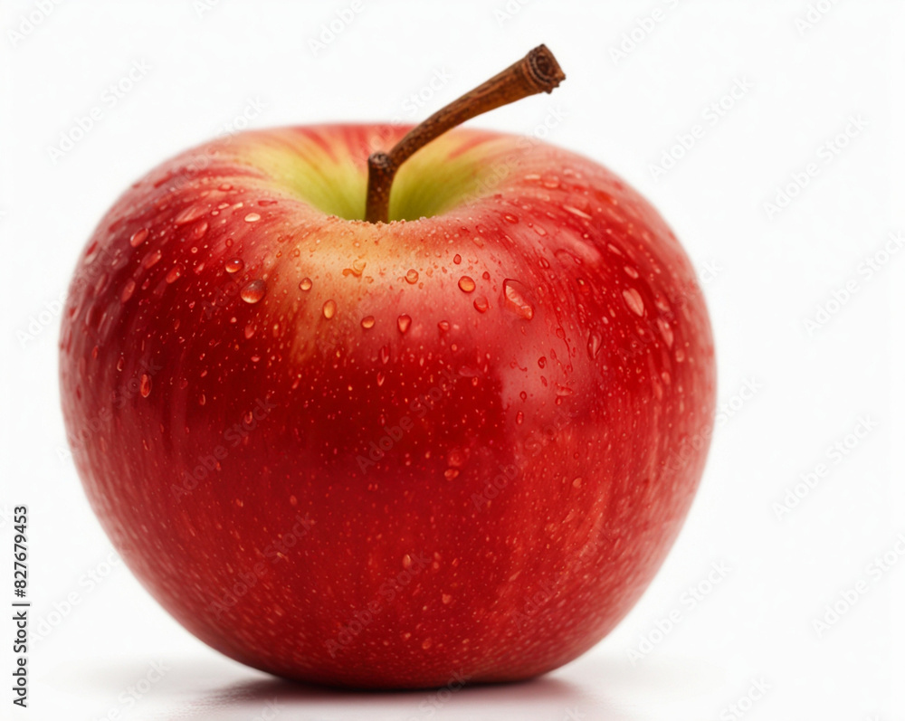 Macro apple isolated on white background Macro apple isolated on white background