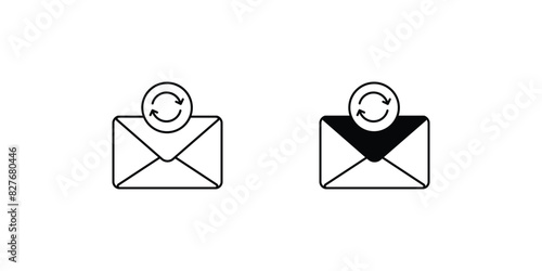 sync icon with white background vector stock illustration