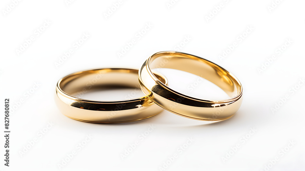 Gold wedding rings. Generative AI Gold wedding rings. Generative AI